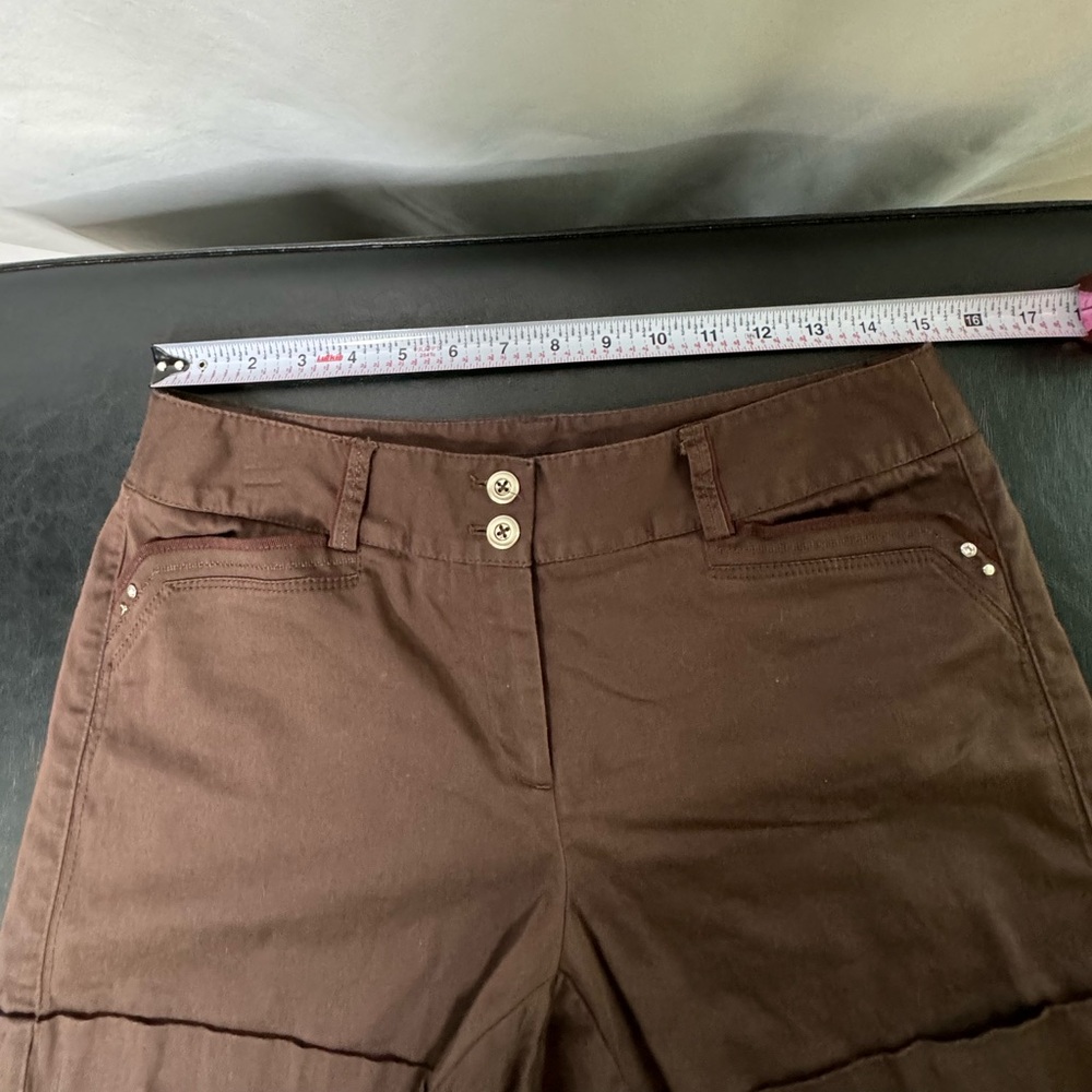 WHBM White House Black Market Brown Shorts Sz 6 Bin A - Picture 8 of 11